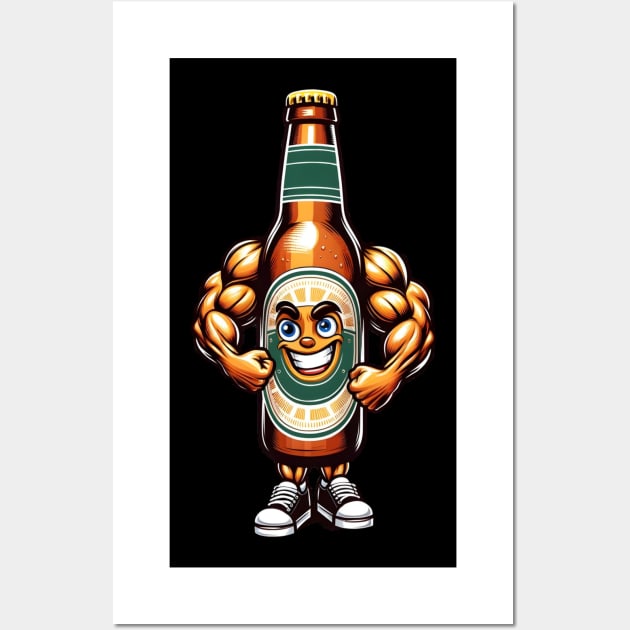 Mighty Lager Muscle Wall Art by IkonLuminis